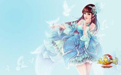 游戲美女桌面壁紙